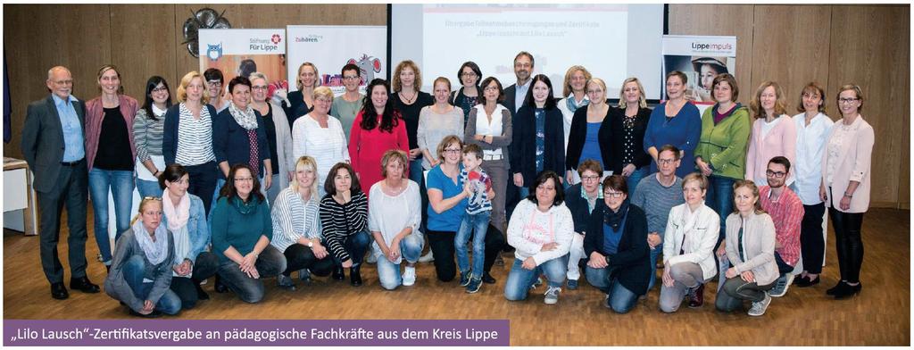 Lilo Lausch im Kreis Lippe Seit 2015: 65 Kitas 128 pädagogische Fachkräfte mehr als 5.