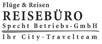 Kreuzfahrten & Flussfahrten Kurz- & Städtereisen Reisebüro Specht-Betriebs-GmbH, Rohrbacher Straße 10/4, 69115 HD Tel: 06221/600500 oder 21 897, Fax: 06221/24599 Mail: info@reisebuero-specht.de, www.
