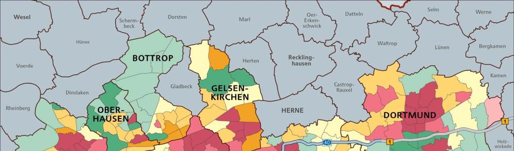Soziale Landkarte der Metropolregion Ruhr Kersting, Volker; Meyer, Christian; Strohmeier, Peter