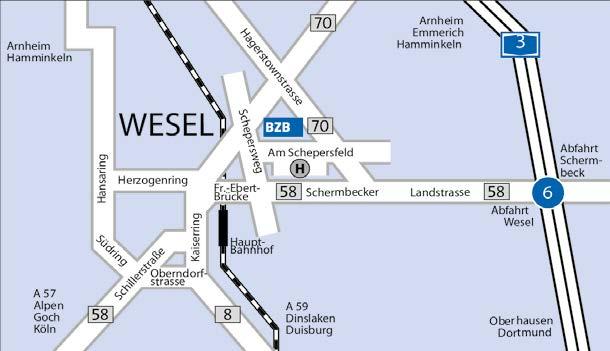Anfahrt Anreise mit öffentlichen Verkehrsmitteln Bus-Linie 299 VGN (DB) oder 73 VGN (DB) bis zur Haltestelle Raesfelder Straße.