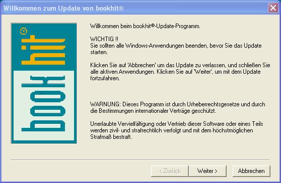 Das Fenster Updateumgebung festlegen kann bei normalen