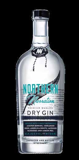 99 0,7 Liter Northern Narration der Gin, sanft wie eine Feder.