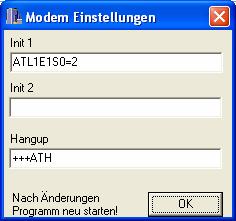 7.8 Modem-Einstellungen Konfiguration Modem-Einstellungen 7.9 Temporärdateien zurückkopieren Unter dem Menüpunkt Datei finden Sie die Funktion Temporärdateien zurückkopieren.