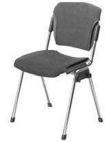 Stühle Stuhl 1 Kunststoff und Metall in den Farben blau, weiß und schwarz Breite: 47