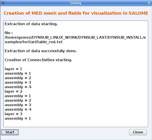 DYNSUB Graphical User Interface Figure 7 3 DYNSUB GUI Creation of MED files.