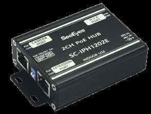 PoE Extender Mit dem PoE Extender SC- IPH1202E von SeeEyes können existierende Netzwerke kostengünstig um Kameras erweitert werden, ohne