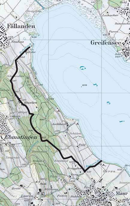 J 3.6 km viel Steigung Route J: Herrenweid - Stuelen