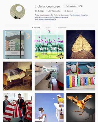 Referat für Öffentlichkeitsarbeit und Marketing Social Media Der TLM-Instagram-Account, der 2016 gestartet wurde, weist bis Ende 2017 knapp 1.000 Fans auf.