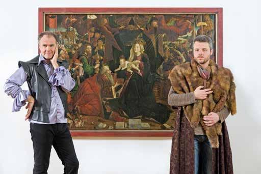 Abteilung Besucherkommunikation Vorhang auf! Dürer und Da Vinci wissen, wie der Hase läuft mit Thomas Lackner und Benjamnin Ulbrich.