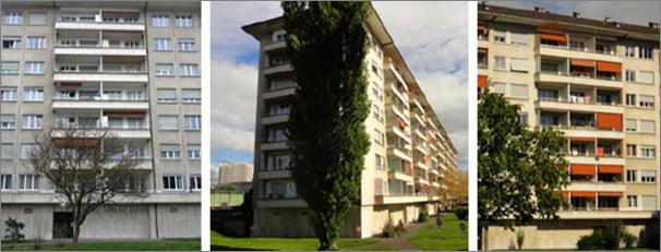 Energetische Gebäudeerneuerung, Genf! Wohngenossenschaft! Zwei Häuser, rund 270 Wohnungen, aus dem Jahr 1952!
