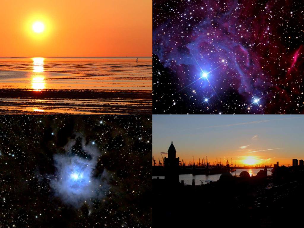 Abb. 6: Die Sonne, der Hafen und die Faszination des Weltalls, M. Menschel (1,4) und C. Reese (2,3) Abb.
