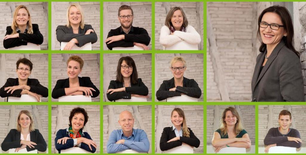 Interdisziplinäres Team 15 Mitarbeiter 13 Frauen 10 Akademiker Städtebau Architektur