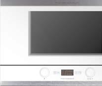 0 Schwarz / Weiß in 5 Designvarianten Einbau-Mikrowellengerät mit Grill: Schnelle Zubereitung bei geringem