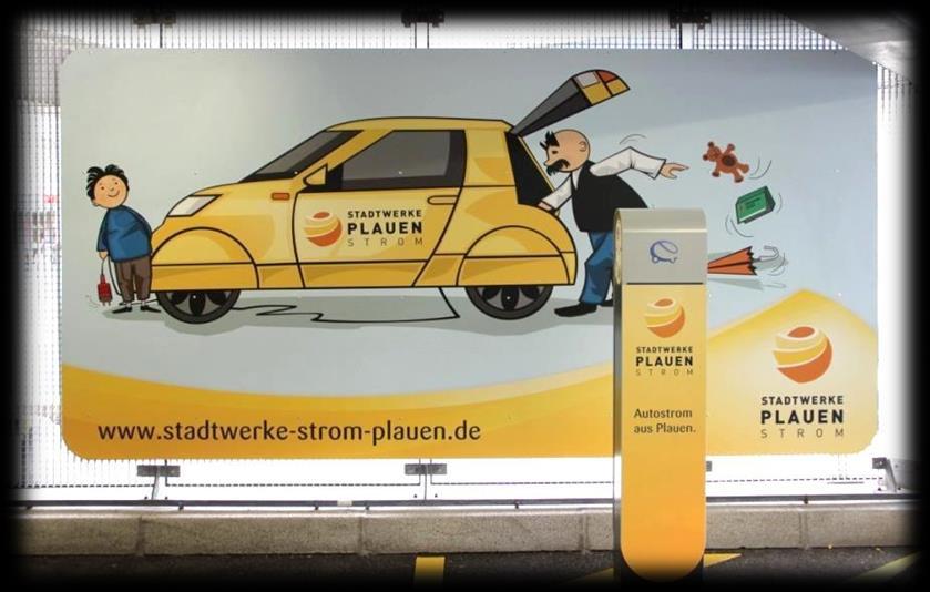 September 2014 Schnelllade-Stationen (22kW), die Ladezeit beträgt etwa 1h Vorerst kostenlose Nutzung