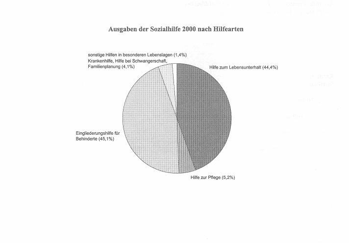 19 3.2 Bruttoausgaben nach Kreisen und Hilfeart in 1 000 DM Kreisfreie Stadt Landkreis Land Ausgaben insgesamt laufende Hilfe zum Lebensunterhalt Und zwar für Hilfe in besonderen Lebenslagen