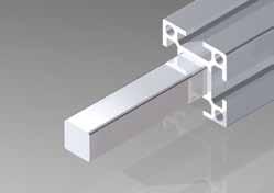 Profillängsverbinder 100 mm, Profilkern Stahl verzinkt, komplett mit Klemmschiene, Stahl verzinkt und 4 Gewindestiften M 6 x 6 Best.-Nr. 33.