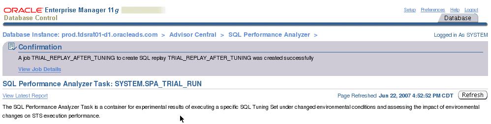 SQL Performance Analyzer (Iterative