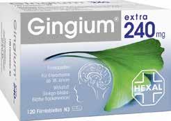 20 Dragees statt 13,95 1) 12,48 Gingium extra 240 mg