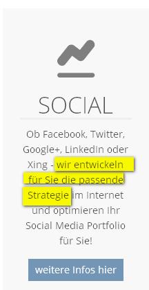 _ Social Media Strategie ja aber Strategie ist Unique Selling Position (USP) http://info.cytrap.