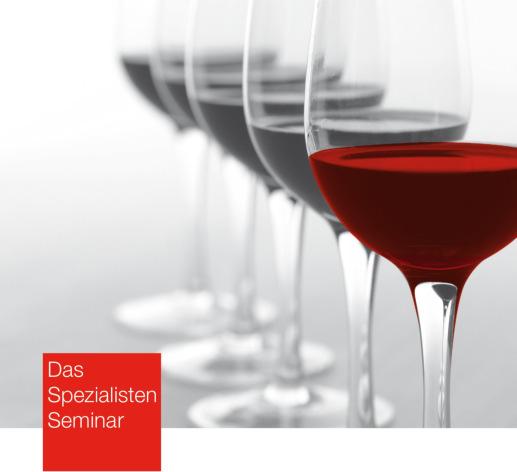 Erster Teil Kompaktes Weinwissen für Gastroprofis Detailliertes Seminarprogramm für die Teilnehmenden Die