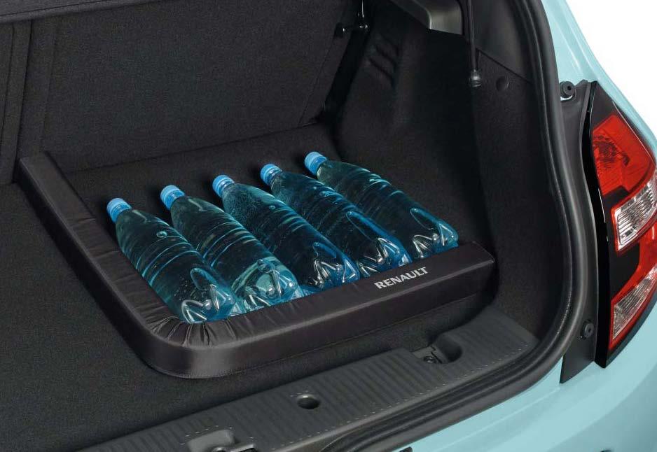 Ideal zum Sichern von Gegenständen während der Fahrt. Nicht kompatibel mit dem Zubehör-Kofferraumteppich.