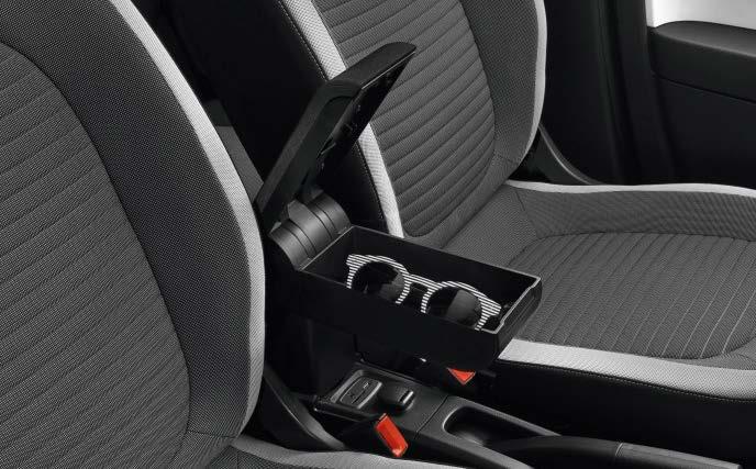 Komfort und Innenraum Innenraumausstattung 01 02 03 01 Abnehmbares Handschuhfach (Tragetasche) Reiht sich ein in die vielseitige Modularität des Fahrzeugs.