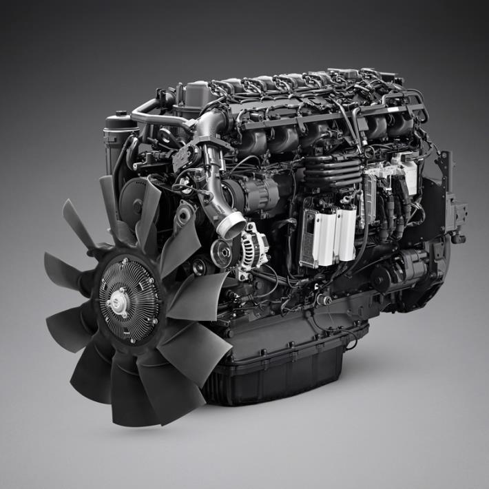 Scania Gas-MOTOREN Der 6-Zylinder-Euro-6-Motor von Scania ist ein neues Aggregat, das erstmals mit dem New Truck Generation zum Einsatz kommt. Hohe Leistung bei niedrigem Verbrauch.