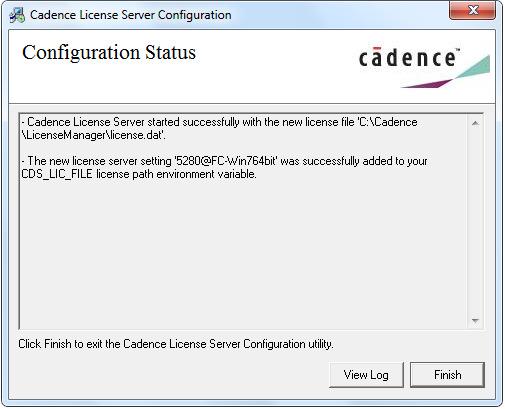 5280 ist der Standard Port für die Cadence Software, welcher aber auch geändert werden kann, wenn erforderlich.