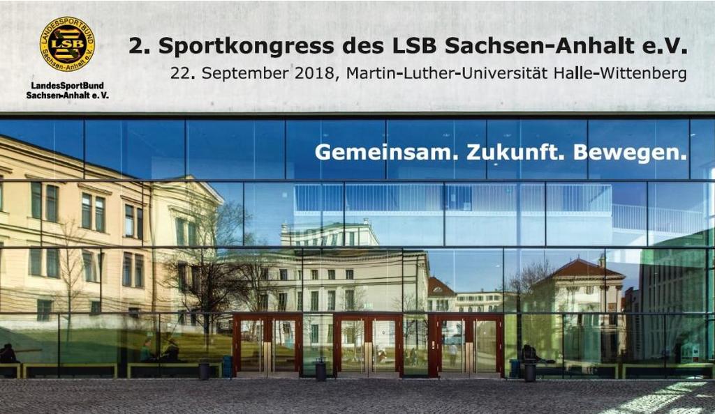 31 Weitere Termine 2. Sportkongress des LSB Sachsen-Anhalt am 22.