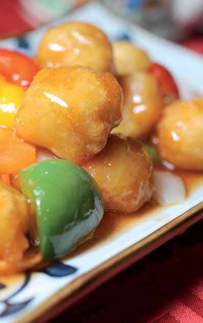 Süss-sauer Sweet soure Es ist wenig überraschend, dass dieses Gericht die Liste der unter Ausländern beliebtesten chinesischen Speisen anführt.