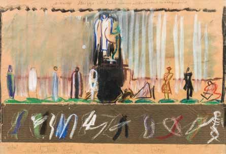 Carl Krenek 18 (Wien 1880-1948 Wien) Bauernhof im Waldviertel aus der Serie Schaubilder für Schulklassen um 1915 Farblithografie 63,5 x 91 cm (Druckgröße) Signiert im Druck links unten: C.