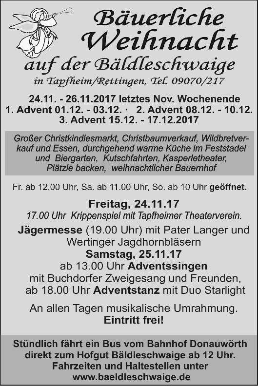 Buchdorfer Zweigesang am Samstag, 25.