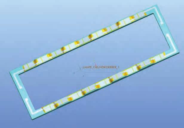 Elektronik-Produktion llll SMD-Bestückung ll Bild 1. Ein MID aus wärmeleitfähigem Kunststoff für ein LED-Leuchtmittel.