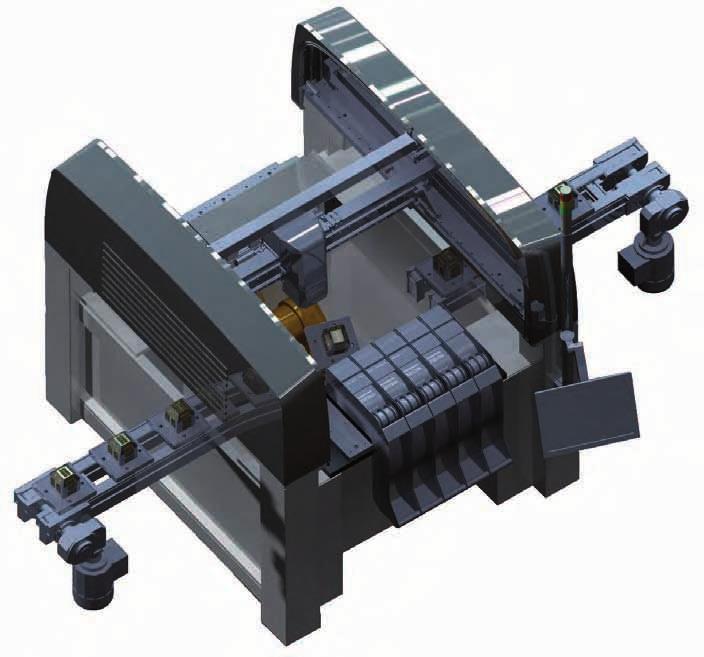 Die Bestückung von räumlichen Baugruppen (Bild 1) erfordert dagegen Maschinen, die Lotpaste und Bauteile im dreidimensionalen Raum an beliebigen Positionen aufbringen und platzieren können.