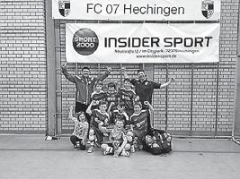 FC Killertal 04 Platz 1: TV Derendingen; 2. VfB Bodelshausen U8; 3. TSG Balingen; 4. TV Belsen; 5. Spvgg Leidringen; FC 07 Hechingen II; SG Öschingen/Talheim; FC 07 Hechingen I; SV Dußlingen; 1.
