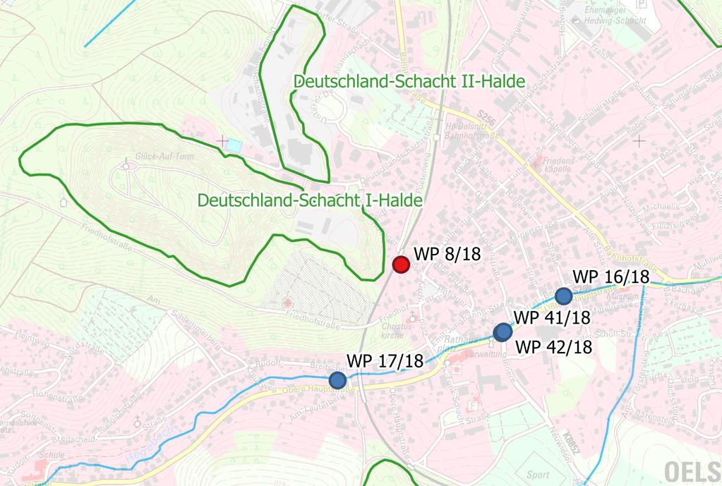 Hegebach und Haldensickerwässer - K1: Oe Deutschlandschacht-Halden Analysen Hegebach und Haldensickerwässer 13.11.