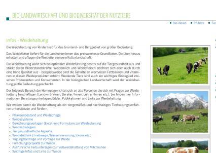 Bestellmöglichkeit Bio-Austria Weidefachbuch Gras dich fit 300 Seiten
