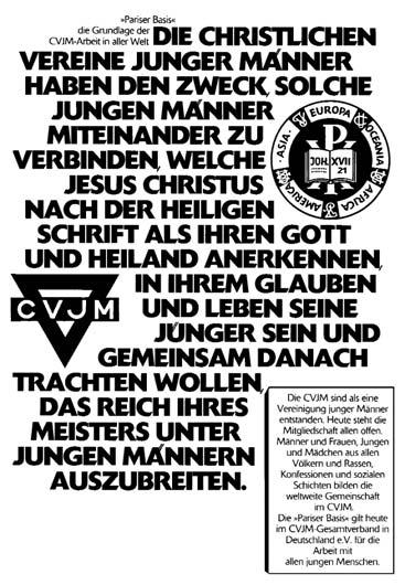 Pfingsten 1945 wurde die Vereinsarbeit mit zunächst 52 Mitgliedern wieder aufgenommen. Der Jünglingsverein wurde dem CVJM Westbund angeschlossen.