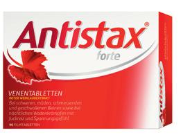 Profitieren Sie von beim Kauf einer Packung Antistax (90 Kapseln). Dies ist ein zugelassenes Arzneimittel. Lesen Sie die Packungsbeilage.