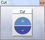 6 Cut-Werkzeug Sie können das "Cut"-Fenster über die Schaltfläche "Cut" oder "Strg+C" einblenden.