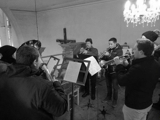 Messe durch Musiker und Musikerinnen der Waldviertler Grenzlandkappe Hardegg musikalisch gestaltet.