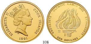 Gold. 7,32 g fein. Friedb.19; S.3868. ss 320,- 109 50 Dollars 1991.