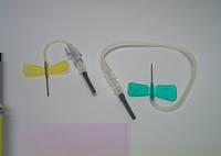 VASUFLO Perfusionsbesteck+ Adapter Perfusionsbesteck für Vakuum-Blutentnahme (auf Anfrage) Besteck zur Venenpunktion mit Adapter zum Anschluss an Vakuumsysteme zur Blutentnahme Schlauchlänge 18 cm