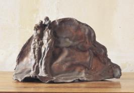 Felskopf, 2006 Bronzeguss, 19 x 31 x 27 cm