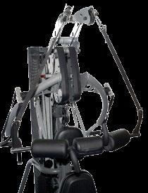 workout Easy and fast mounting Ergonomic pad Works with complete M-Series 6 bilateral pull points in three different heights 160 swivel high, mid and low pulleys provide