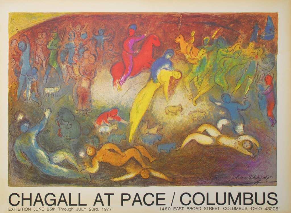 12 von 19 11 10339 Marc Chagall 1977 64 x 85 x 0 / 64 x 85 x 0 39,00 250,00 CHAGALL - Ausstellung Pace Columbus -