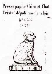 Marke s. MB Baccarat 1870, Planche 299, Nr. 4726, Chien s.
