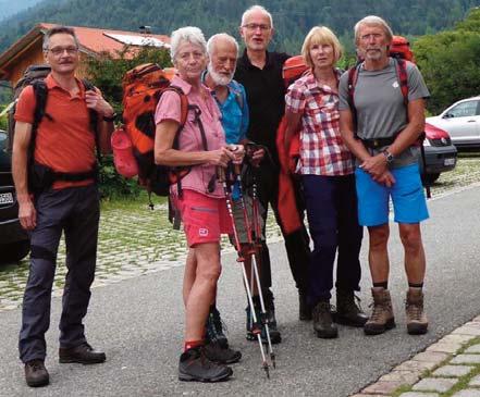 72 08. bis 13.07.2018 Hüttentour Karwendel In den größten Naturpark von Österreich (fast 1000km²) zog es uns auf der diesjährigen Hüttentour.