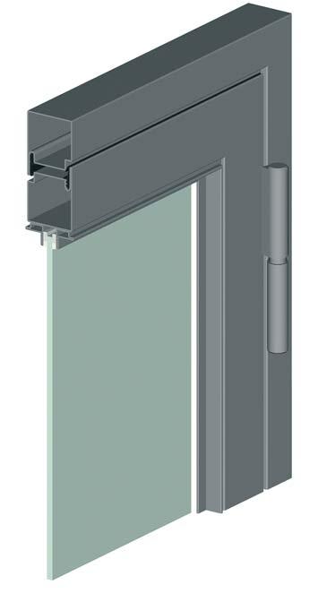 Merkmale Caractéristiques Features ITS 96 Der integrierte Türschliesser ITS 96 kann kompakt und unsichtbar in die Economy-Türen eingebaut werden.