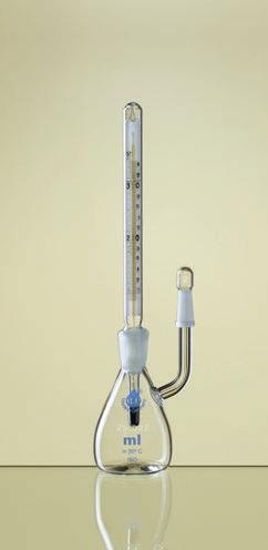 3 with ground-in thermometer (ST /19, range to 3 C, divided in 0.